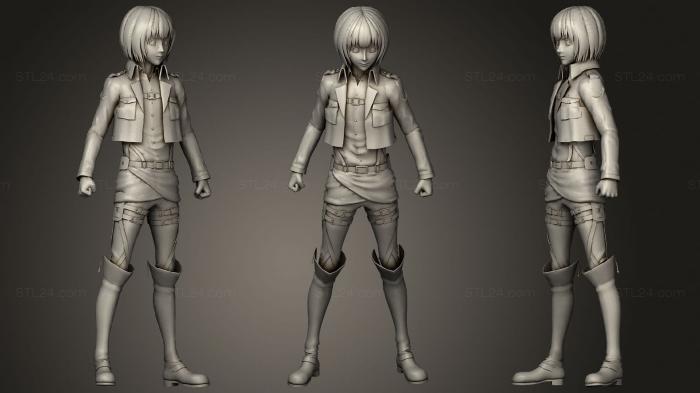 Figurines of girls (Armin, STKGL_0529) 3D models for cnc